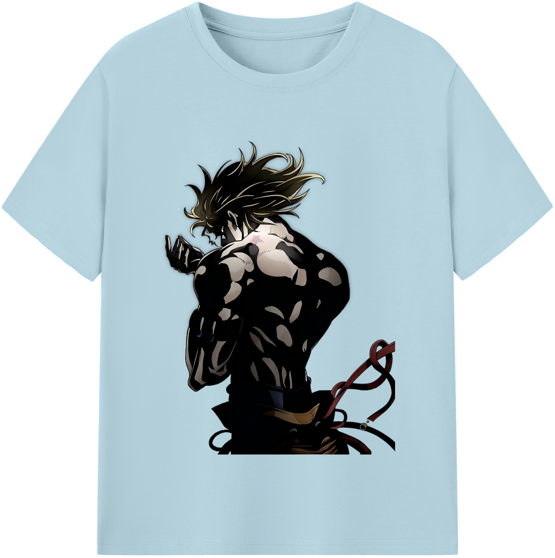 （画像用） ジョジョの奇妙な冒険 ディオ?ブランドー JoJo's Bizarre Adventure Dio Brando 綿100％半袖Tシャツ（フロントプリント）